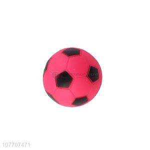 Factory direct toy latex red football dog chew interactive pet toy