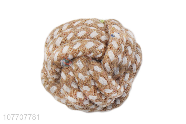 High quality pet toy plush twine ball pet chew interactive toy