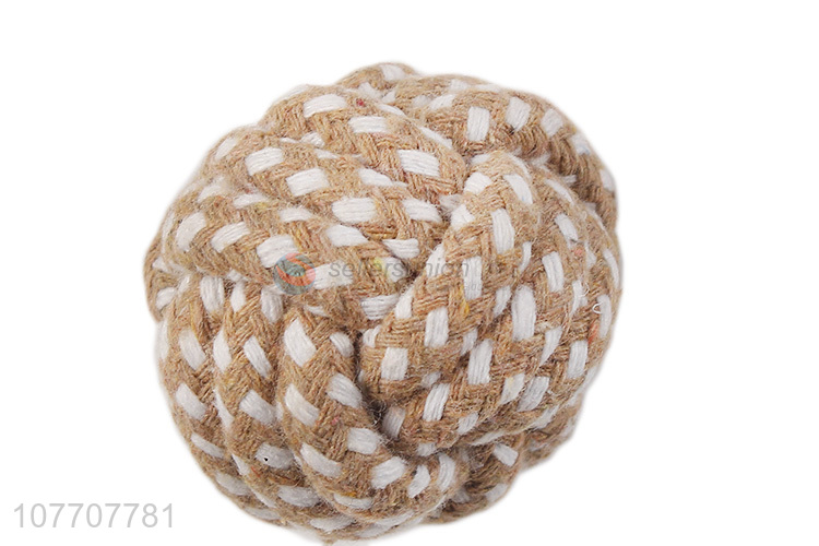 High quality pet toy plush twine ball pet chew interactive toy