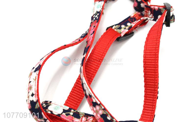 Promotional price soft pet dog leash with harness