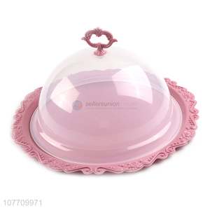 Retro decorative cake tray cake box with portable lid