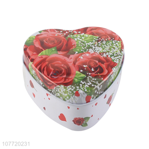 Wholesale heart-shaped knot wedding <em>box</em> wedding <em>candy</em> <em>box</em> tinplate <em>box</em>