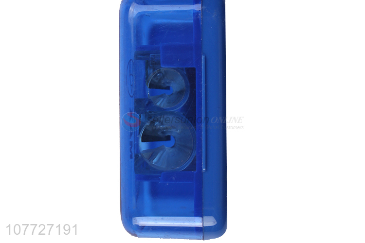 New products dual holes plastic pencil sharpener for school