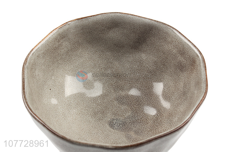 High-quality edge glaze ceramic tableware household eating bowl tableware