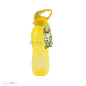 Unique design yellow outdoor portable drinking cup can be hand-held