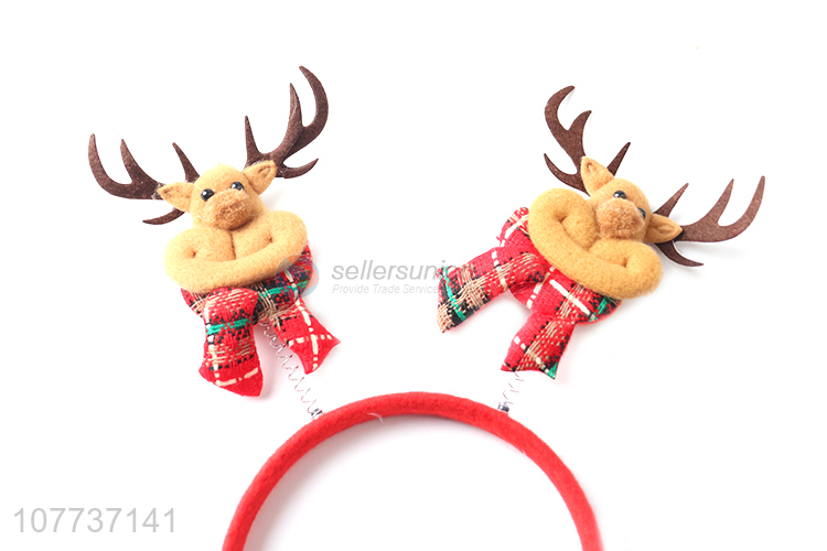 Hot sale winter christmas hairpin headband cute antler headwear