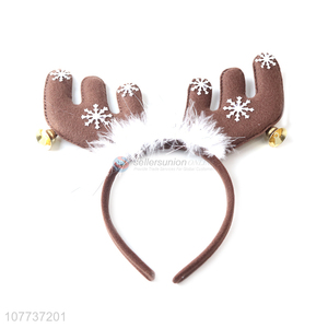 Good quality cute christmas styling headband moose horn decoration party headdress