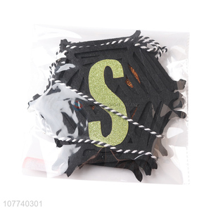 Creative spider web design theme party letter decoration strip