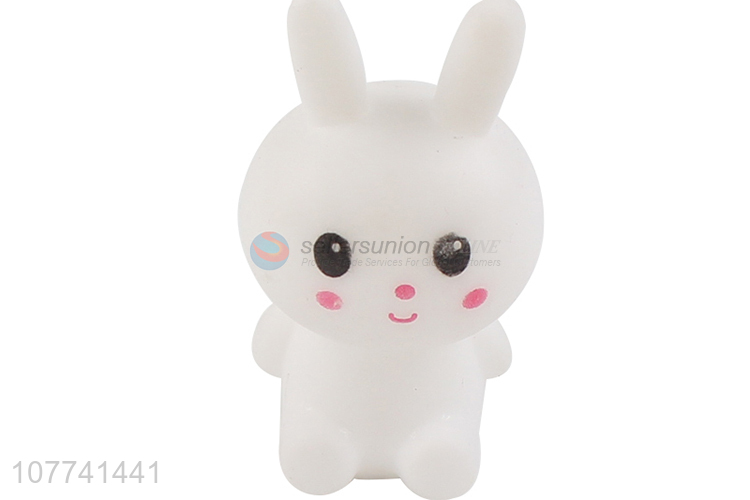 Top sale PVCwhite rabbit shape kids swim bath toys