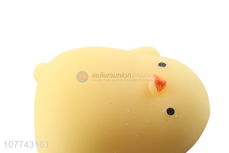 Wholesale small yellow chicken elastic toy slow rebound toy