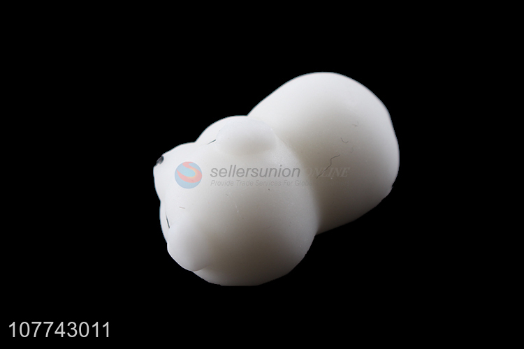 Wholesale white fox shape decompression toy slow rebound toy