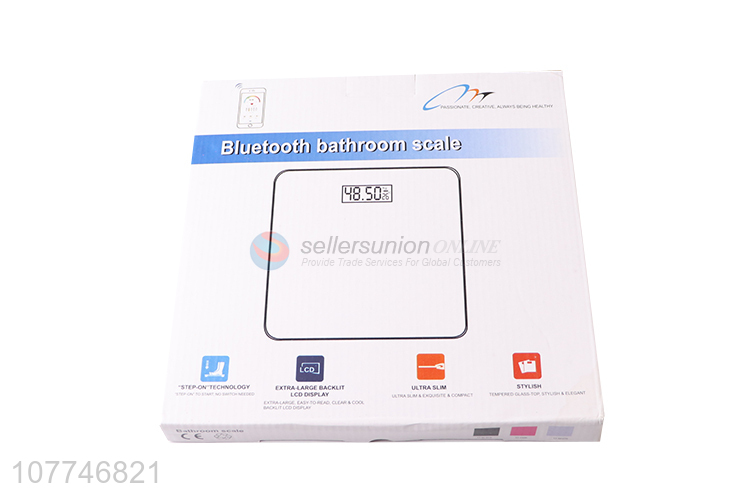 High quality modern design bluetooth bathroom scale bluetooth body scale