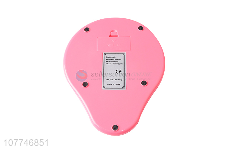 High quality electronic kitchen scale with transparent plastic bowl