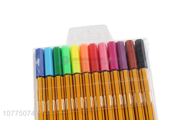 Good sale 12 colors fine liner pen waterproof marker