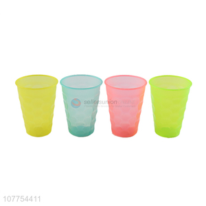 Popular Fashion Plastic Water Cup Colorful Juice Cup