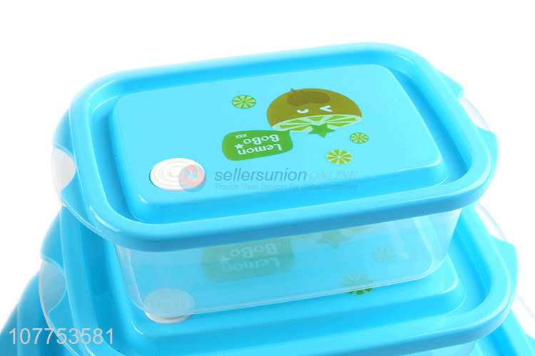 Best Sale 3 Pieces Transparent Plastic Preservation Box Set