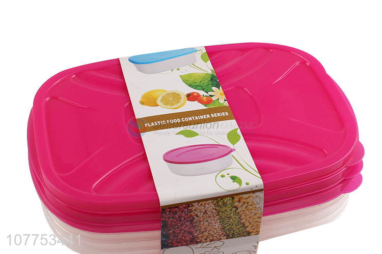 New Arrival 3 Pieces Kitchen Food Storage Preservation Box With Lids Set