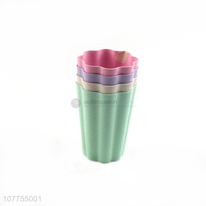 New Arrival Colorful Water Cup 4 Pieces Plastic Cup Set