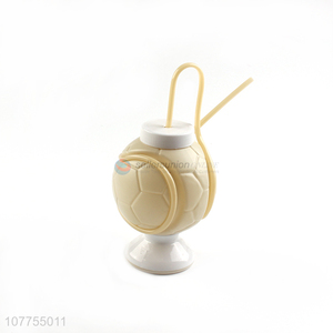 Exquisite Design Plastic Cup Water Cup With Straw