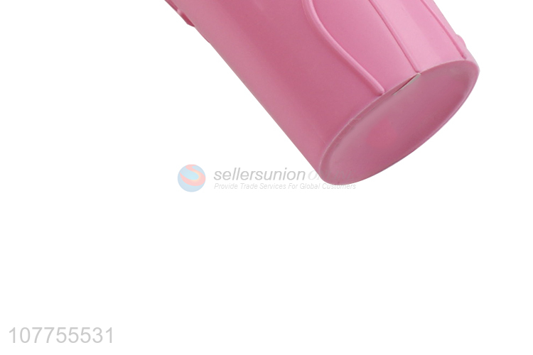 High Quality Pink Plastic Water Cup Fashion Juice Cup With Handle