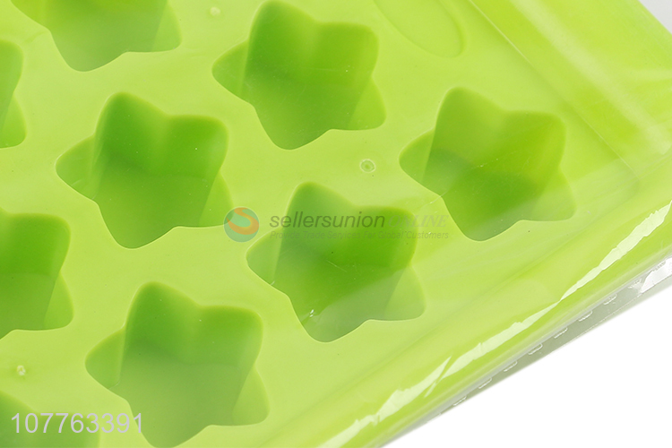 Factory price star shape silicone ice cube mould ice block mold