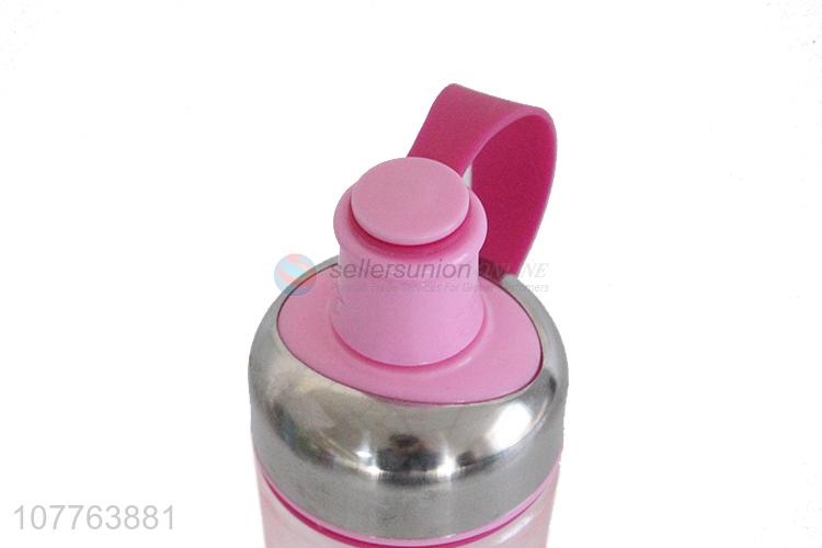 China factory leakproof motivational water bottle with handle