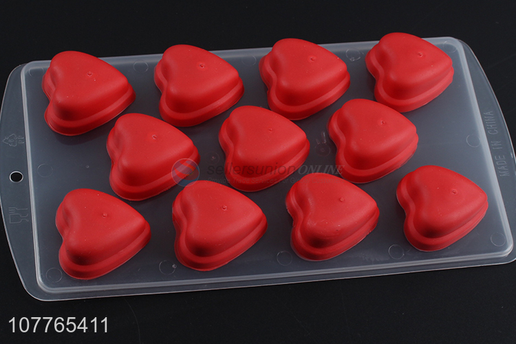 Factory price heart shape silicone ice cube mould ice block mold