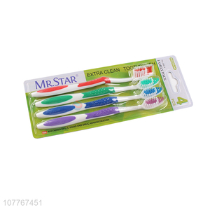 Top sale colourful soft adult toothbrush for household
