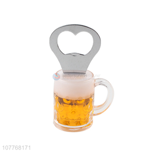 Fashion Beer Glass Shape Bottle Opener Fridge Magnet