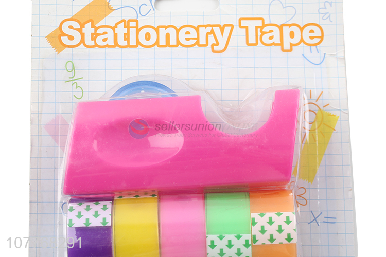 High quality color paper tape decorative sticker transparent paper tape