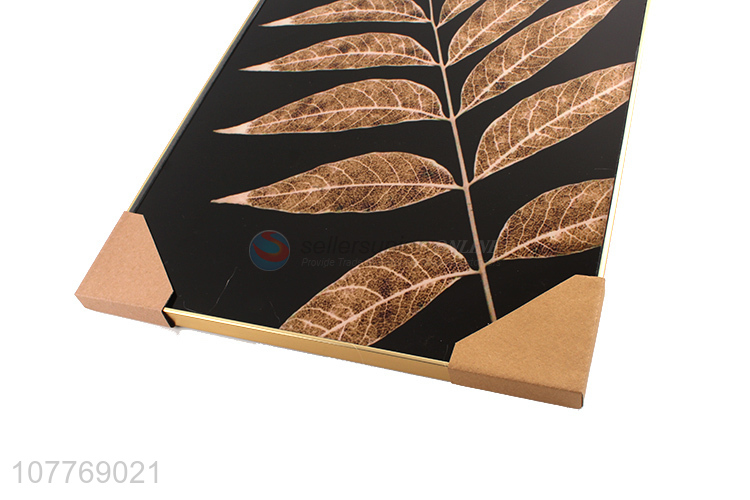 Hot selling modern gold leaf wall hanging frame for home decoration