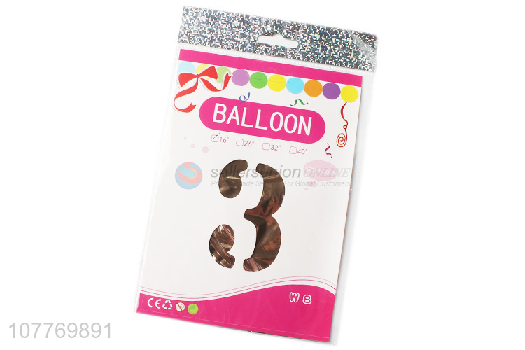 New design kids children gifts party number foil balloons