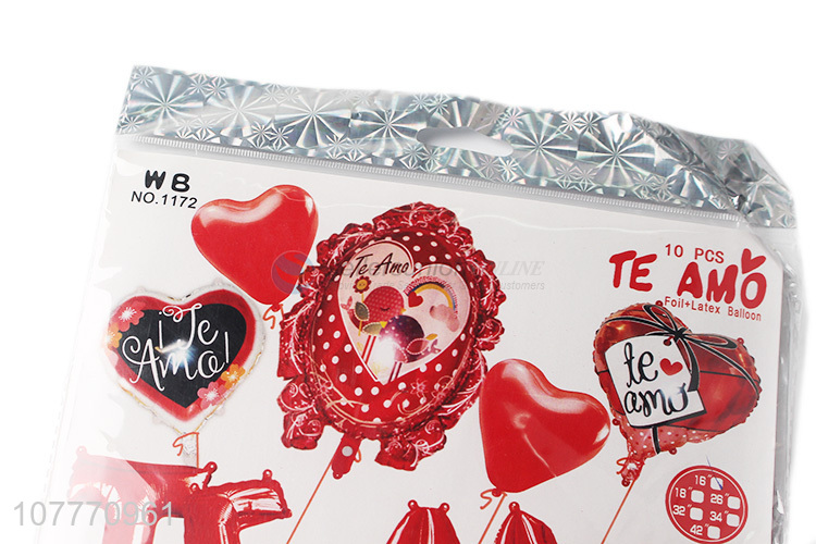 Top product red wedding party foil balloon with high quality
