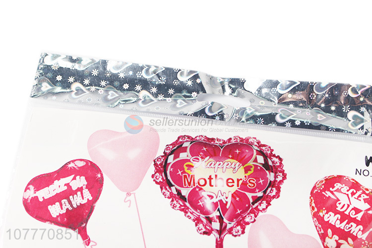Low price heart shape letter foil balloon set for decoration
