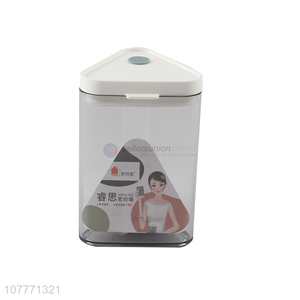 Wholesale cheap price triangle food sealing jar for household
