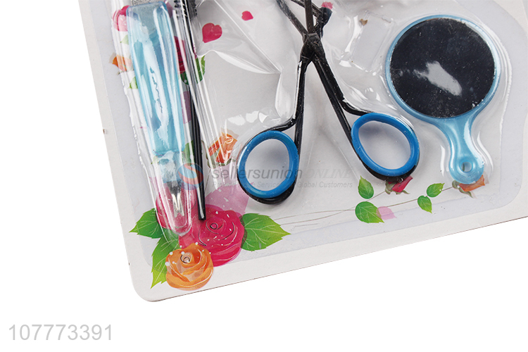 Hot selling 7 pieces beauty manicure set nail clipper eyelash curler set