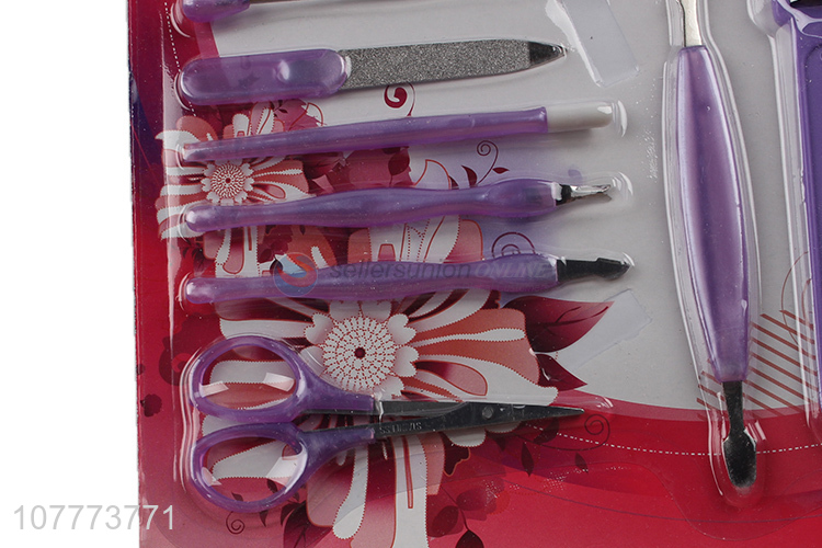 Promotional 11 pieces beauty manicure set nail cutter pedicure file set