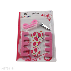 Factory price 5 pieces manicure pedicure set nail cutter nail file set