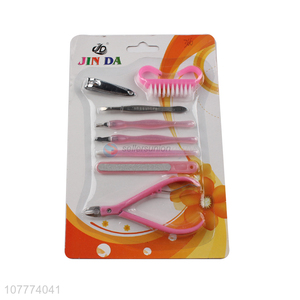 High quality 8 pieces beauty manicure set cuticle scissors nail clipper set