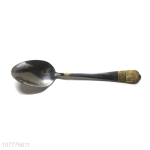 Factory Supplies Gold-Plated Design Dinner Spoon Cheap Spoon