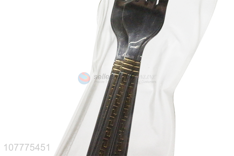 New Arrival Gold-Plated Dinner Fork Fashion Table Fork