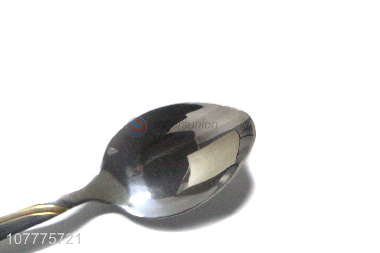 Custom Gold-Plated Dinner Spoon Soup Spoon Fashion Tableware