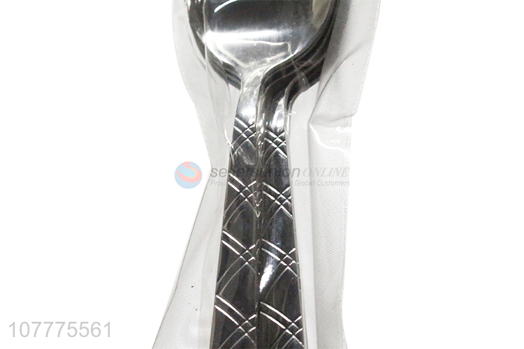 Cool Gold-Plated Soup Spoon Popular Dinner Spoon