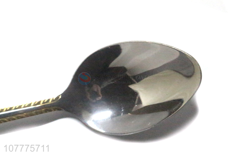 Good Sale Gold-Plated Dinner Spoon Fashion Tableware Wholesale