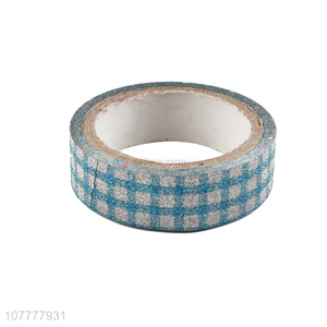 Good sale checked pattern washi tape non-residue decorative tapes