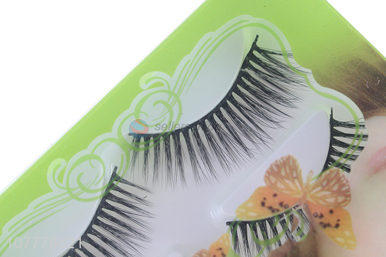 Private label 5D flase eyelash silk synthetic fiber fake eyelash