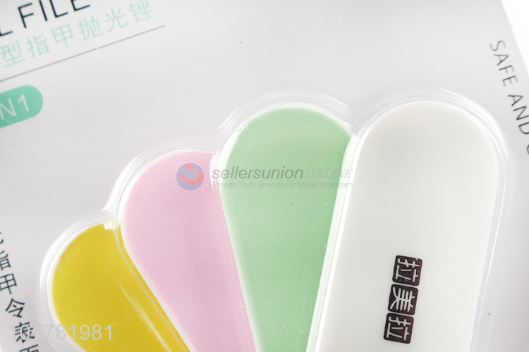 Professional colourful polished nail file