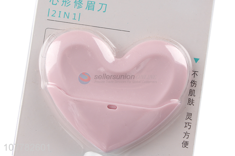 Factory supply heart shape eyebrow razor with top quality