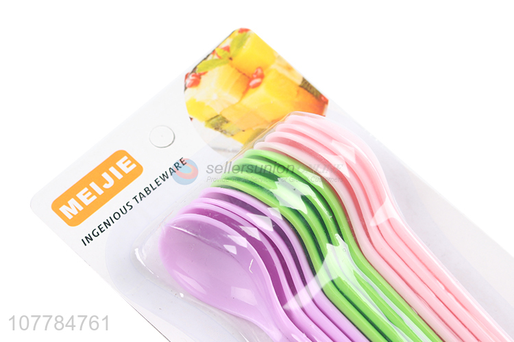 Good price colourful plastic spoon set for tableware