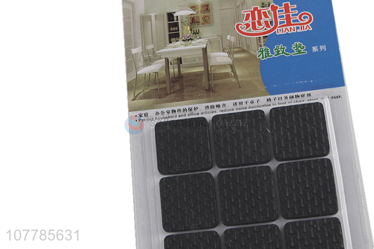 Best Price 9 Pieces Square Non-Slip Protective Pad For Table And Chairs